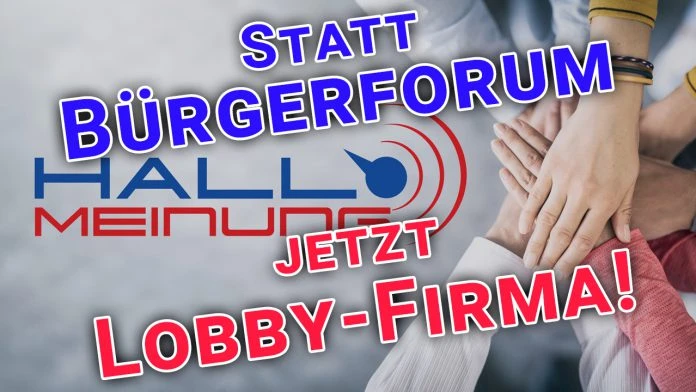HALLO MEINUNG verliert Gemeinnützigkeit - Bürgerforum wird GmbH für freies Denken und politische Einflussnahme - Peter Weber - Lobby HALLO MEINUNG verliert Gemeinnützigkeit - Bürgerforum wird GmbH für freies Denken und politische Einflussnahme - Peter Weber - Lobby