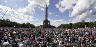 Angst vor Kritikern - Peter Weber beim Corona-Demo nur mit Security - HALLO MEINUNG